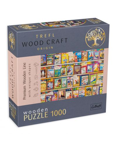 Puzzle din lemn Trefl din 1000 de piese - Ghiduri de călătorie - 1
