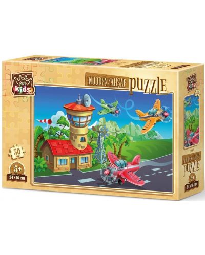 Puzzle din lemn Art Puzzle din 50 piese - Avioane - 1