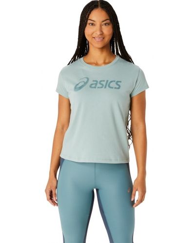 Tricou pentru femei Asics - Big Logo, albastru - 1