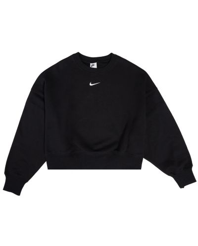 Bluză pentru femei Nike - Phoenix Fleece OOS Crew, neagră - 1