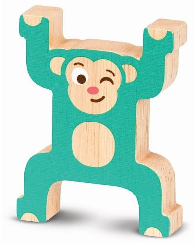 Set de joc din lemn Battat - Maimuțe îmbucurate - 7