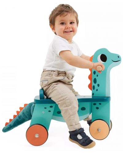 Jucărie din lemn pentru călărie Janod - Dinozaur - 4