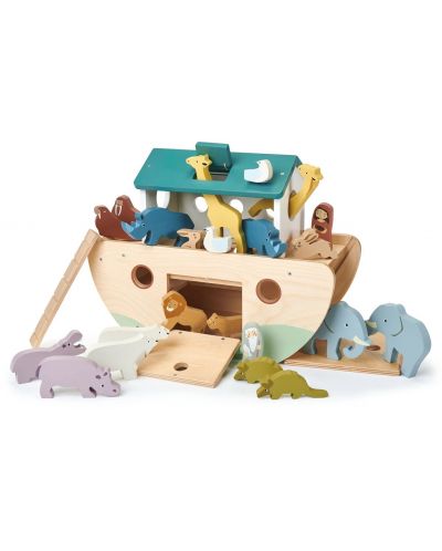 Set de jucării din lemn Tender Leaf Toys - Arca lui Noe cu animale - 1