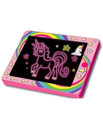 Planșă de desen AM-AV - Glow Pad Unicorn - 1