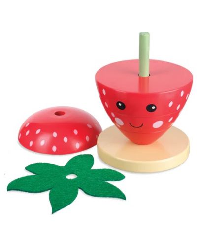 Jucărie cu sfori din lemn Orange Tree Toys - Strawberry - 3