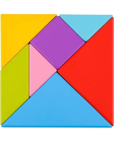Puzzle din lemn ooky Toy - Tangram - 2