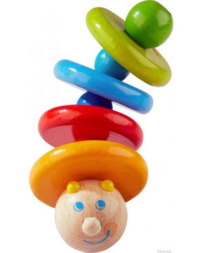 Jucărie din lemn pentru copii Haba - Caterpillar - 1