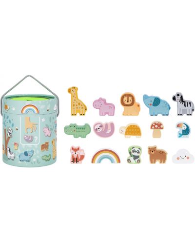 Joc din lemn cu animale Tooky Toy - 2