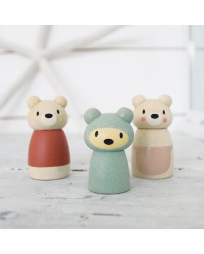 Figurine din lemn Tender Leaf Toys - Ursuleți - 3