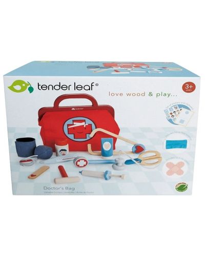Tender Leaf Toys Set doctor din lemn - în geantă - 3