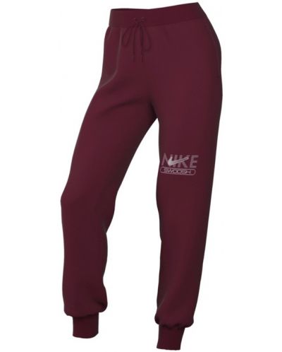 Pantaloni de trening pentru femei Nike - Swoosh Fleece, roșu - 1