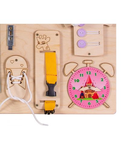 Tablă Montessori electronică din lemn Moni Toys - 6