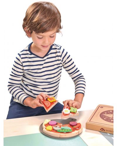 Set de joacă din lemn Tender Leaf Toys - Pizza Party - 4