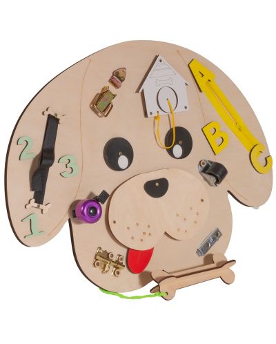 Tablă de lemn Montessori - Moni Toys - Câine - 3