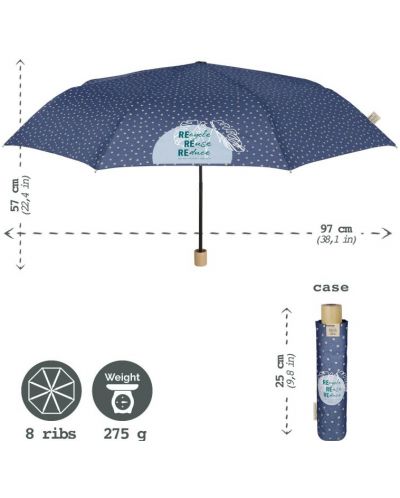 Umbrela pentru copii Perletti Green - Fantasia, mini - 4