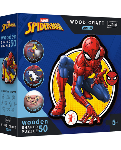 Puzzle din lemn Trefl 50 piese - Puterea lui Spiderman - 1