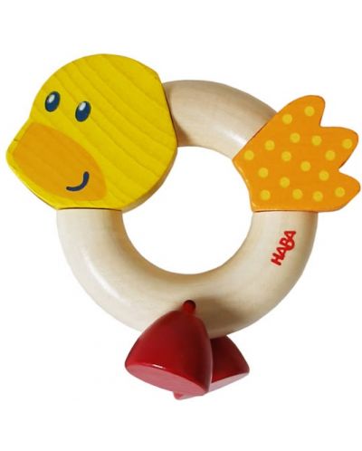 Jucărie din lemn pentru copii Haba, Duckling - 1