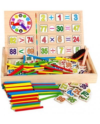 Set din lemn Smart Baby - Math Box - 1