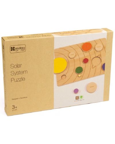 Puzzle din lemn Andreu toys - Sistemul solar - 1