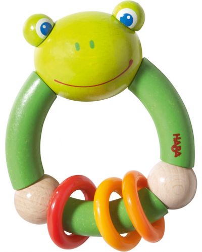 Jucărie din lemn pentru copii Haba, Frog - 1