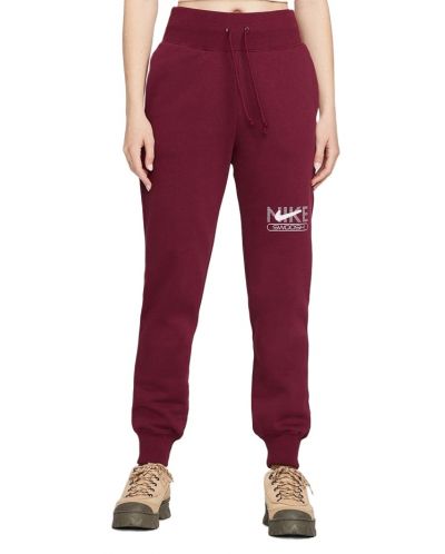 Pantaloni de trening pentru femei Nike - Swoosh Fleece, roșu - 2