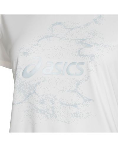 Tricou pentru femei Asics - Nagino Graphic Run, alb - 3