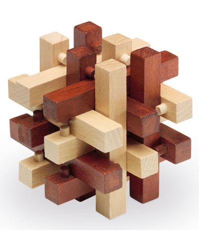 Cayro Puzzle Logic din lemn - Cube - 2