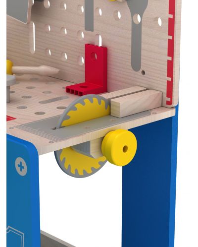 Acool Set de jucării din lemn - banc de lucru cu unelte - 3