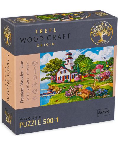 Puzzle din lemn Trefl de 500+1 piese - Paradisul verii - 1
