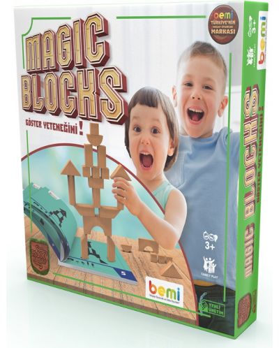 Joc pentru copii Bemi Magic Blocks, 20 piese - 1