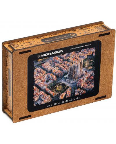Puzzle din lemn Unidragon de 125 piese - Sagrada Familia  (marimea S) - 1