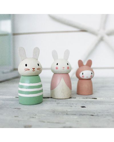 Figurine din lemn Tender Leaf Toys - Bunny Family - 3