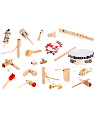 	Set din lemn Acool Toy - Instrumente muzicale, Montessori	 - 1