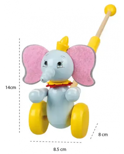 Jucărie de împins din lemn  Orange Tree Toys - Dumbo - 2