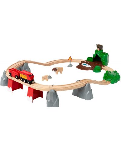 Set din lemn Brio - Trenulet si sine  Nordic Forest Animals - 1