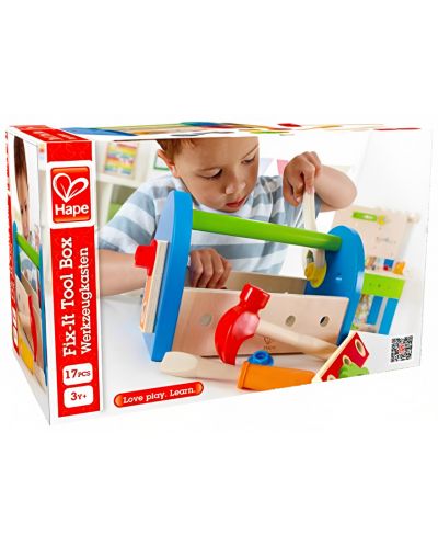 HaPe International Set de jucării din lemn - Cutie de scule - 3