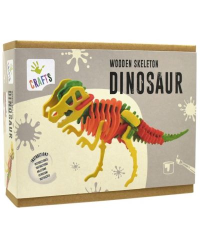 Puzzle 3D din lemn Andreu toys - Schelet de dinozaur - 1