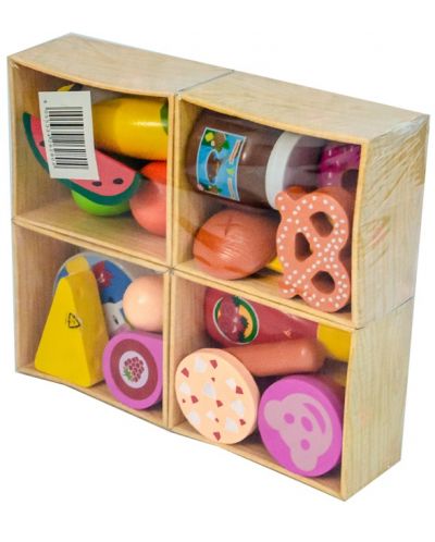 Set din lemn Acool Toy - Cutii de alimente - 3