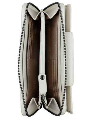 Portofel din piele pentru femei Bugatti Elsa - XL, protecție RFID, alb - 6