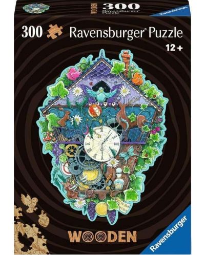 Puzzle din lemn  Ravensburger din 300 piese - Ceas cu cuc - 1