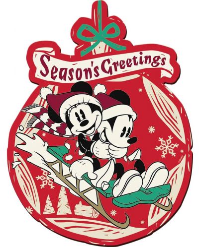Puzzle din lemn Trefl de 160 de piese -Aventura de Crăciun a lui Mickey și Minnie - 2
