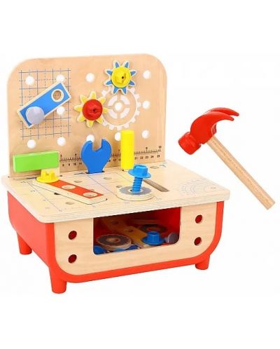 Tooky Toy Set atelier de instrumente din lemn - 3