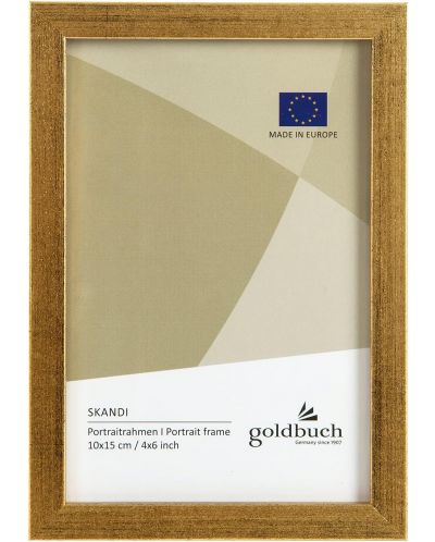 Ramă din lemn pentru foto Goldbuch - Auriu, 10 x 15 cm - 1