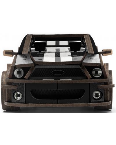 Puzzle 3D din lemn Unidragon de 248 piese - Mașină GT, neagru - 4