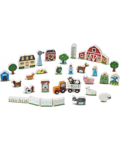 Set din lemn Melissa and Doug - Creaza-ti propria ferma - 2