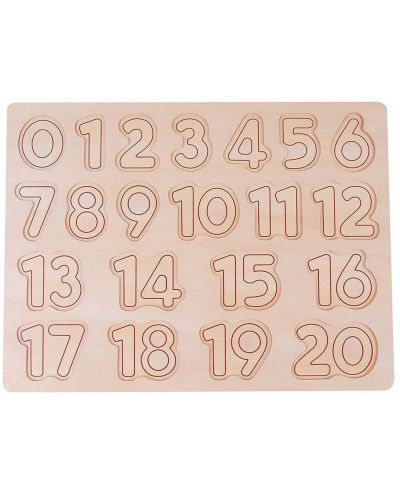 Puzzle din lemn Lelin -Numerele de la 1 la 20 - 2
