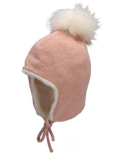Pălărie de iarnă pentru copii cu pompon Sterntaler - Fetiță, 55 cm, 4-6 ani, roz - 1