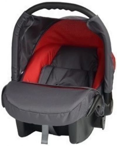 Coș pentru mașină Baby Merc - Junior Twist, 0-10 kg, grafit/roșu - 1