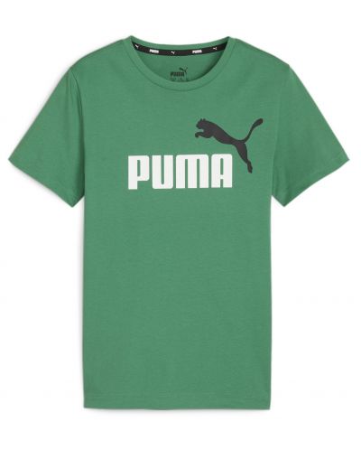 Tricou pentru copii Puma - Essentials+ Two-Tone Logo , verde - 1