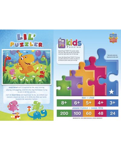 Puzzle pentru copii Master Pieces de 24 piese - Dino party - 3